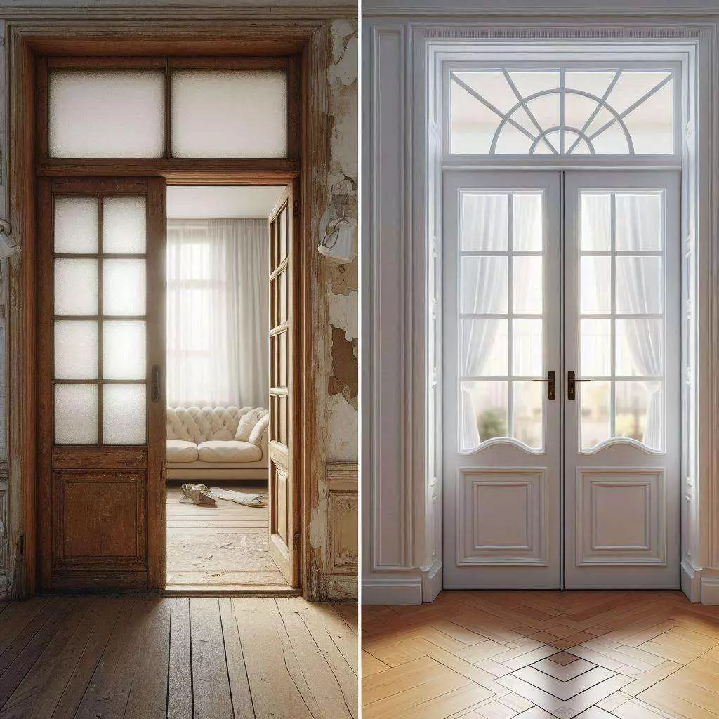 French Doors Replace Old for New Doors
